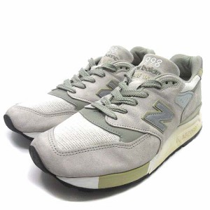 【中古】ニューバランス NEW BALANCE M998CEL スエード スニーカー USA製 グレー 27.5cm  メンズ