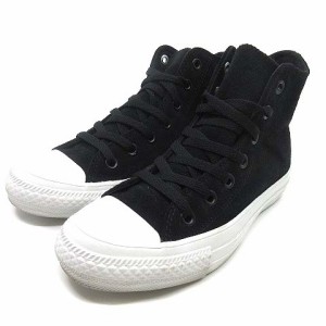 【中古】コンバース CONVERSE オールスター スエード ハイカット スニーカー ブラック 黒 23cm レディース