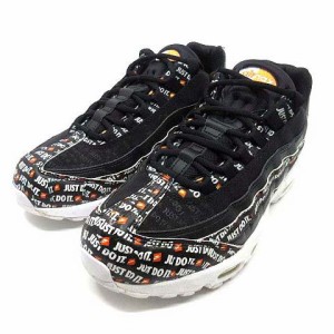 【中古】ナイキ NIKE エアマックス 95 スペシャエディション AIR MAX 95 SE JUST DO IT スニーカー AV6246-001 ブラック 黒 28cm メンズ