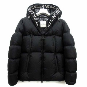 【中古】モンクレール MONCLER 2023AW モンクラー MONTCLAR ダウン ジャケット フード付 ダブルジップ ブラック 黒 3 国内正規 美品