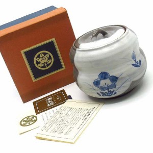 【中古】未使用品 たち吉 橘吉 京焼 清水焼 蓋付 瓢箪 小鉢 蓋物 薬味入 キャンディポット 漬物容器 梅干し入れ キャニスター 