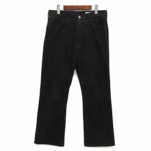 【中古】ナスングワム Nasngwam コーデュロイ フレア パンツ SOUTH FLARE PANTS ブラック 黒 L メンズ