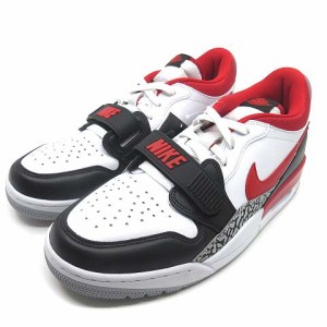 【中古】未使用品 ナイキ NIKE エアジョーダン レガシー JORDAN LEGACY 312 LOW スニーカー CD7069-160 ホワイト レッド 白 赤 28.5cm