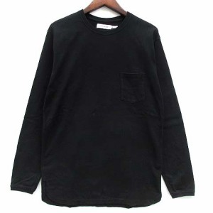 【中古】ノンネイティブ nonnative 長袖 ポケット Tシャツ DWELLER L/S TEE COTTON JERSEY 19AW ブラック 黒 0 NN-C3621 メンズ