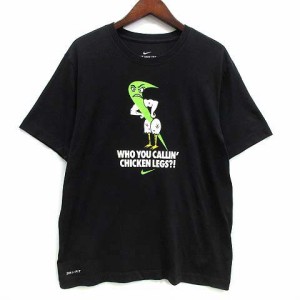 【中古】ナイキ NIKE DFC ユーモア 2 S/S Tシャツ カットソー 半袖 DRI-FIT ブラック 黒 XL DA1797-010 メンズ
