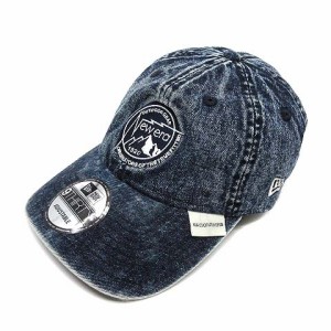 【中古】ニューエラ NEW ERA 9THIRTY WA.CLOTH HYBRID ウォッシュド デニム キャップ Mountain Circle Logo フリー メンズ