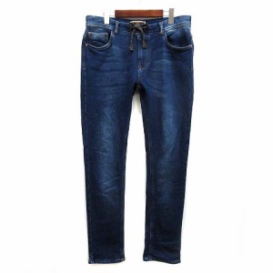 【中古】ザラマン ZARA MAN スウェット デニム イージー パンツ インディゴ L メンズ