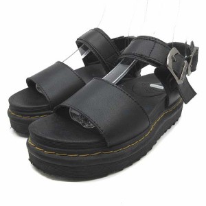 【中古】ドクターマーチン ヴォス ストラップ サンダル VOSS STRAP SANDAL ブラック 黒 UK3 約22cm レディース