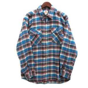 BURTON フード付きチェックシャツ L 青チェック BURTON フード付きチェックシャツ L 青チェック