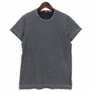 【中古】トリココムデギャルソン tricot COMME des GARCONS ドット カットソー Tシャツ 半袖 ネイビー M 230801E