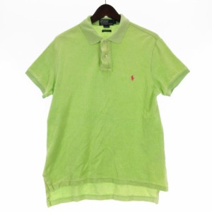 【中古】ポロ バイ ラルフローレン Polo by Ralph Lauren ポロシャツ 半袖 パイル ライトグリーン M 230914E メンズ