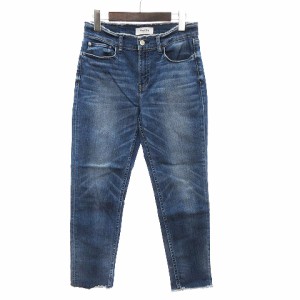 【中古】Healthy denim ヘルシーデニム テーパードデニム パンツ カットオフ USED加工 HL58527 インディゴ 24