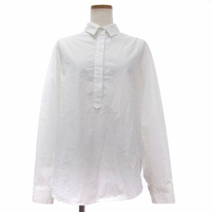 【中古】ラグ&ボーン RAG&BONE シャツ ブラウス 長袖 比翼 無地 コットン 白 ホワイト S ■RF レディース