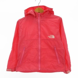 【中古】ザノースフェイス THE NORTH FACE コンパクトジャケット ナイロン キッズ 130 アウトドアウェア ピンク