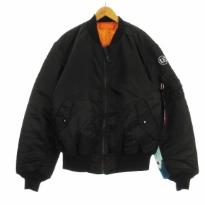 【中古】未使用品 ユニフォームエクスペリメント × FRAGMENT タグ付き 22AW MA-1 リバーシブル ジャケット XL