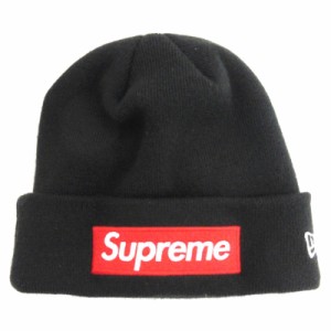 【中古】シュプリーム SUPREME × NEW ERA 22AW Box Logo Beanie ボックスロゴ ビーニー ニットキャップ ブラック