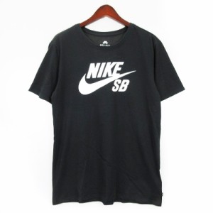 【中古】ナイキ エスビー NIKE SB スケートボーディング ロゴ Tシャツ 半袖 ブラック L 240412E メンズ