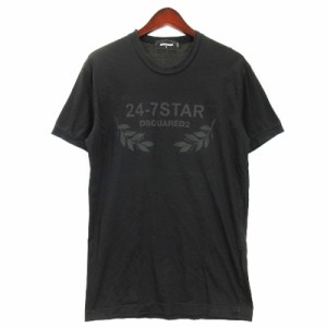 【中古】ディースクエアード DSQUARED2 Tシャツ 半袖 S74GD0232 ブラック M 240409E メンズ