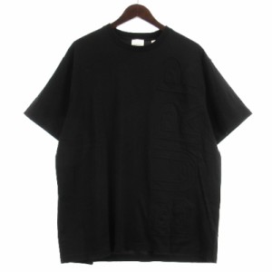 【中古】バーバリー BURBERRY ロゴ Tシャツ カットソー 半袖 8050731 ブラック M メンズ