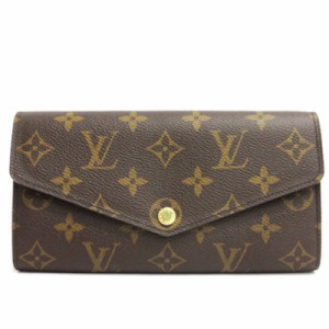 【中古】ルイヴィトン LOUIS VUITTON モノグラム ポルトフォイユ サラ 長財布 M60531 ブラウン ■ECS レディース