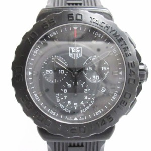 【中古】タグホイヤー TAG HEUER フォーミュラー1 腕時計 クロノグラフ デイト クォーツ CAU1114 ブラック メンズ