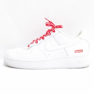 【中古】ナイキ NIKE × シュプリーム Air Force 1 Low エアフォース 1 ロー スニーカー CU9225-100 ホワイト US8 26cm