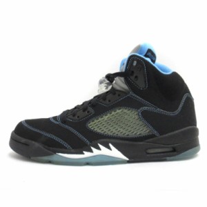 【中古】ナイキ AIR JORDAN 5 RETRO LS UNC エアジョーダン5 レトロ スニーカー 314259-041 ブラック 27cm ☆AA★