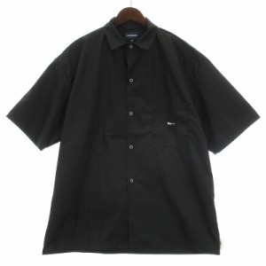 【中古】ディセンダント 24SS S WIND OPEN COLLAR SS SHIRT ウィンド オープンカラー シャツ 半袖 ブラック 3