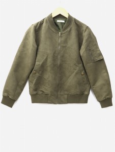 【中古】OLIVE des OLIVE オリーブデオリーブ MA-1 ブルゾン ミリタリー ミドル丈 ジャケット M KHAKI カーキ