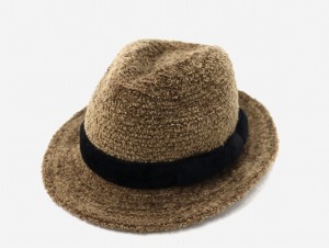 【中古】オリエント ORIENT ボア バケットハット 帽子 BROWN ブラウン レディース
