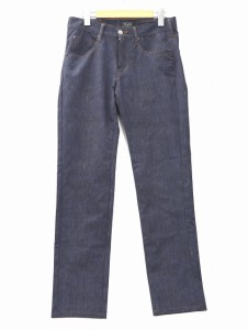 【中古】メンズビギ MEN'S BIGI M0161FP10 SLIM TAPERED デニム転写プリント スリムテーパード パンツ SS インディゴ 