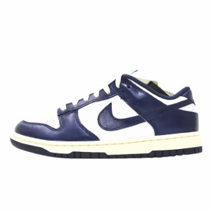 【中古】ナイキ NIKE FN7197-100 WMNS DUNK LOW PRM 25.5cm Midnight Navy and White 