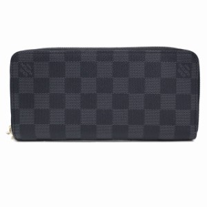 【中古】ルイヴィトン LOUIS VUITTON N63095 ダミエ グラフィット ジッピーウォレット・ヴェルティカル 長財布 メンズ