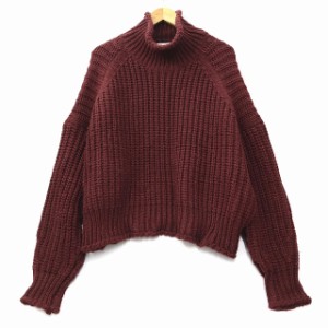 【中古】エイチ&エム H&M ウール ブレンド タートルネック ローゲージ ニット セーター XL メンズ