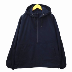 【中古】ユナイテッドアローズ UNITED ARROWS 2024SS PERTEX ハーフジップ アノラック パーカー M NAVY(ネイビー)