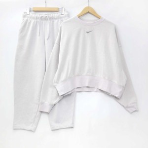 【中古】ナイキ NIKE NSW CLCTN エッセンシャル フリース パンツ L/S クルー M2 上下 セットアップ M レディース