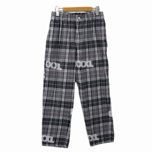 【中古】エクストララージ X-LARGE LOGO PRINT CHECK EASY PANTS ロゴ プリント チェック イージー パンツ M