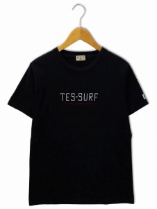 【中古】エンドレスサマー The Endless Summer TES クルーネック プリント 半袖 Tシャツ カットソー M BLACK