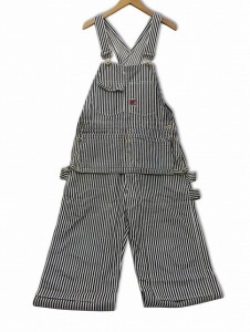 【中古】TCBジーンズ TCB JEANS 日本製 ヒッコリー デニム サロペット オーバーオール FREE ヒッコリー 