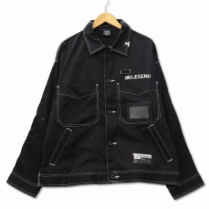 【中古】ジーユー GU ×MIHARA YASUHIRO ミハラ ヤスヒロ シェフジャケット M ブラック 