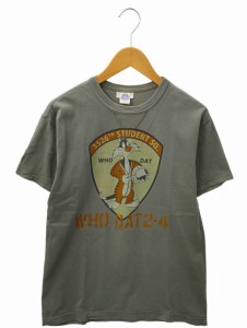 【中古】トイズマッコイ クルーネック シルベスター プリント 半袖 Tシャツ カットソー M KHAKI(カーキ) メンズ