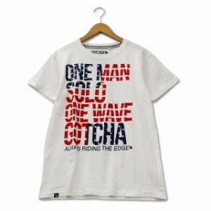 【中古】ガッチャ GOTCHA ロゴプリント コットン Tシャツ M ホワイト メンズ