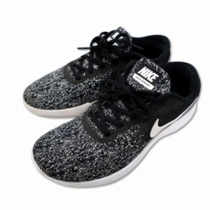 【中古】ナイキ NIKE Flex Contactフレックス コンタクト ランニングシューズ 24.5 ブラック レディース