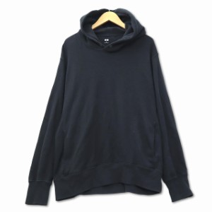 【中古】ユニクロ UNIQLO コットン スウェット プルパーカー XL ブラック メンズ