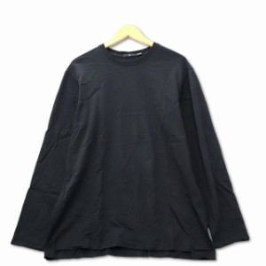 【中古】ユニクロ UNIQLO +J スーピマコットン クルーネックT（長袖） M ブラック メンズ