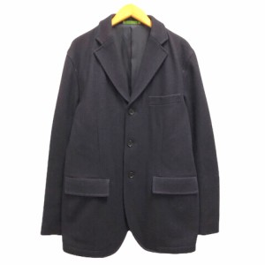 【中古】ポールスミス PAUL SMITH LONDON テーラードジャケット サイドベンツ ウール混 453312 L 紺 ネイビー メンズ