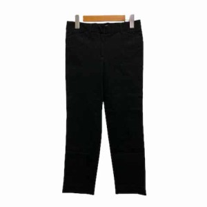 【中古】ギャップ GAP パンツ クロップドパンツ ストレッチ 無地 0 黒 ブラック 