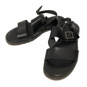 【中古】フットザコーチャー サンダル SS BELT SANDALS ベルトサンダル 171203 バックストラップ  8 ブラック メンズ