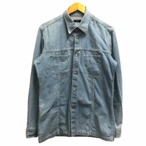 【中古】コムサデモード COMME CA DU MODE Jeans デニム ジャケット シャツ 長袖 インディゴ メンズ