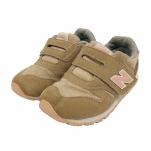 【中古】ニューバランス NEW BALANCE スニーカー シューズ 無地 ロゴ 16.5 ベージュ 白 ホワイト ピンク IZ996JH3 キッズ